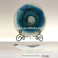Popular best price charger plates hand blown glass decorative dish